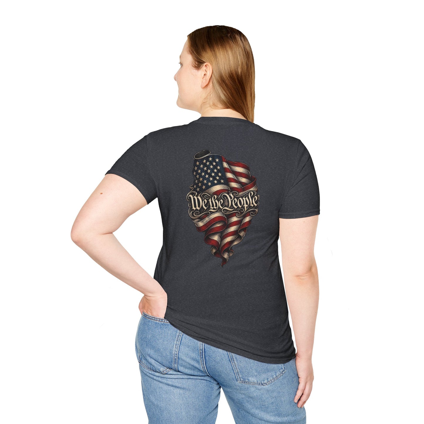 "We The People" Stars13stripeS Embossed T-Shirt
