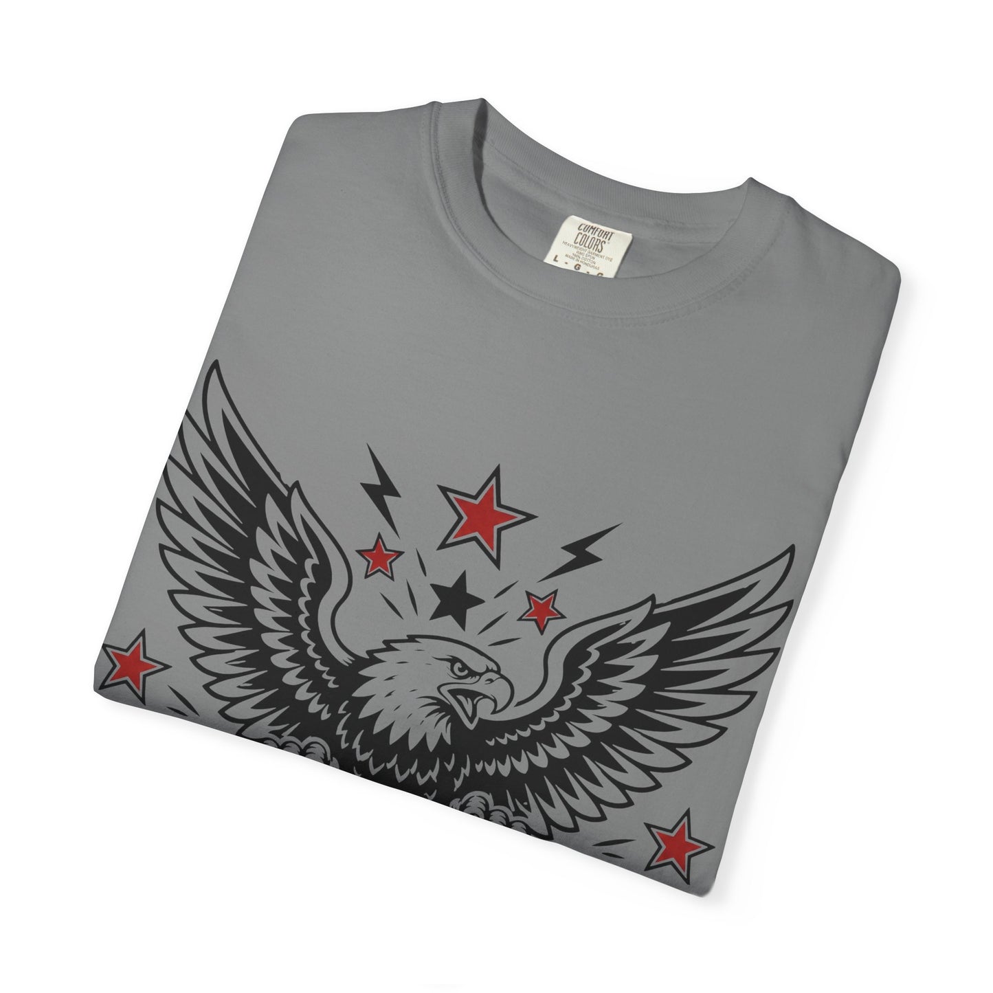 Liberty Never Fades Eagle T-Shirt — Patriotic 1776 Shield Tee