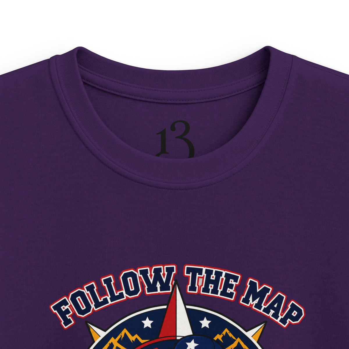 Kids Tee – "Follow the Map, Freedom Awaits" Eagle Adventure Graphic
