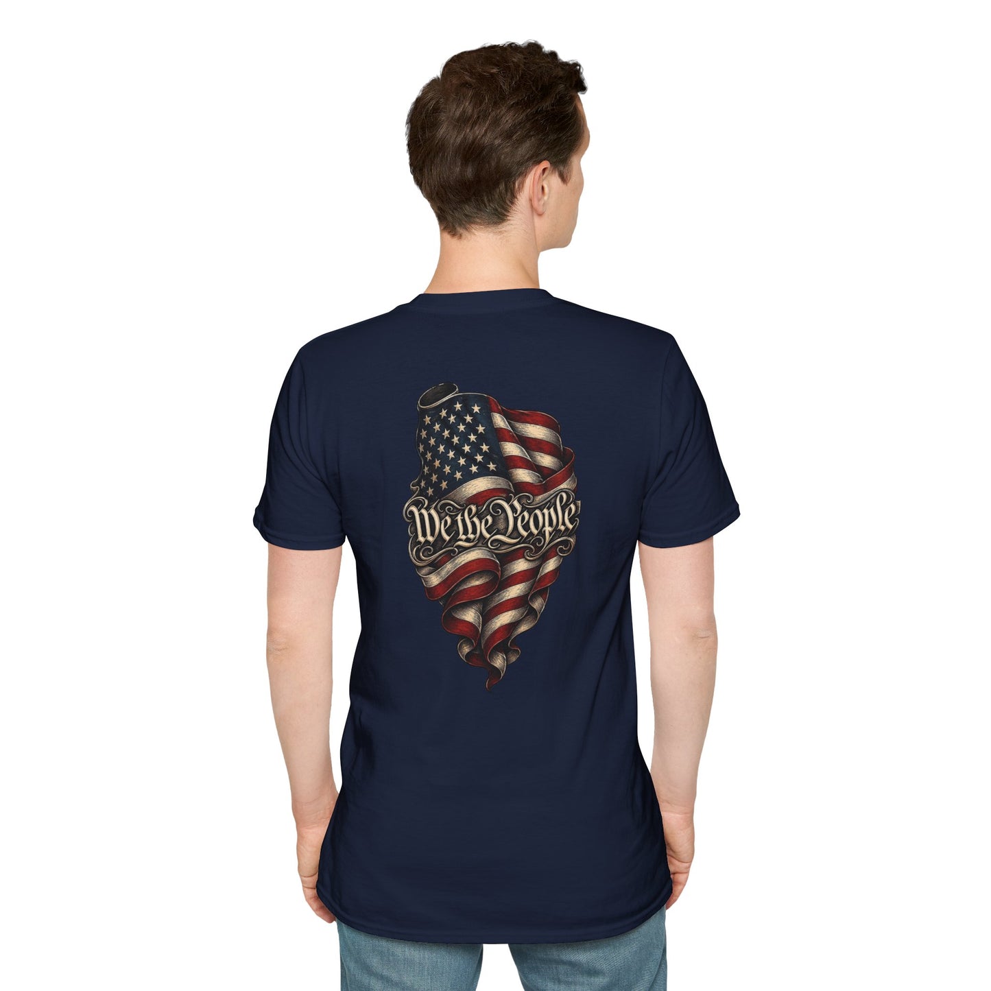 "We The People" Stars13stripeS Embossed T-Shirt