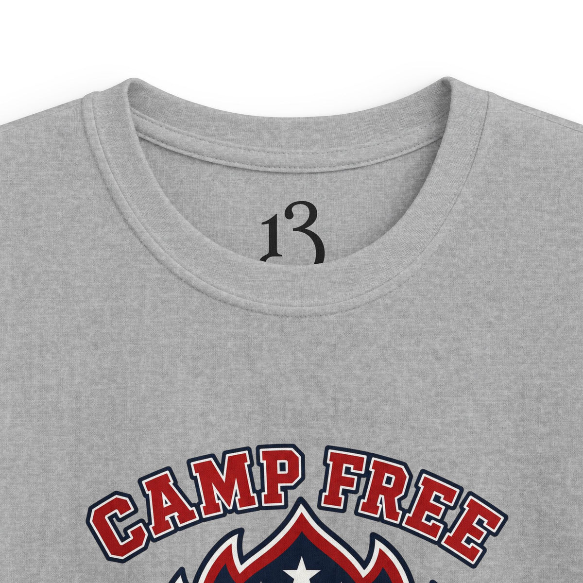 Kids Tee - "Camp Free" Eagle Camping Graphic Shirt for Outdoor-Loving Kids