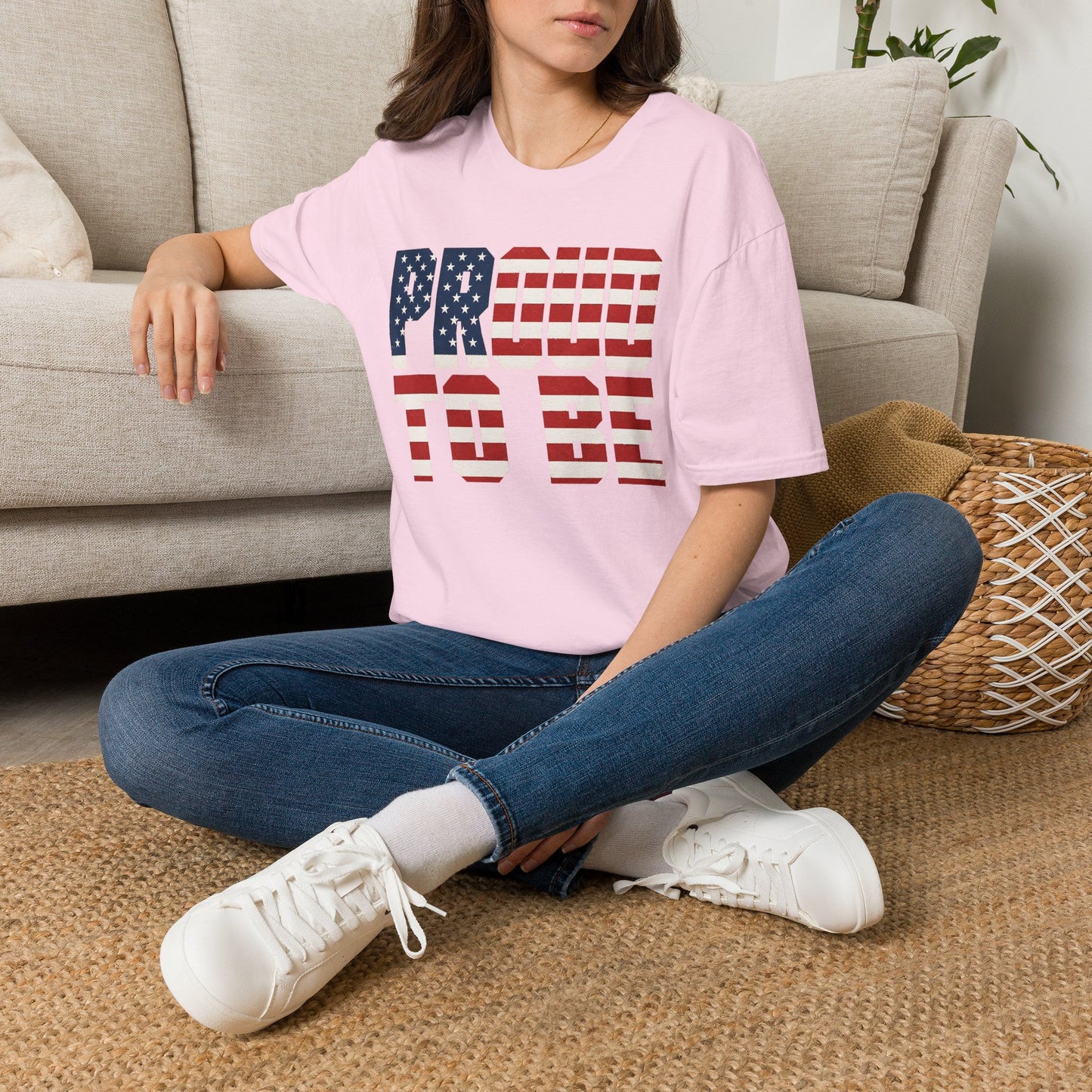 Proud To Be American T-Shirt — Patriotic USA Flag Graphic Tee