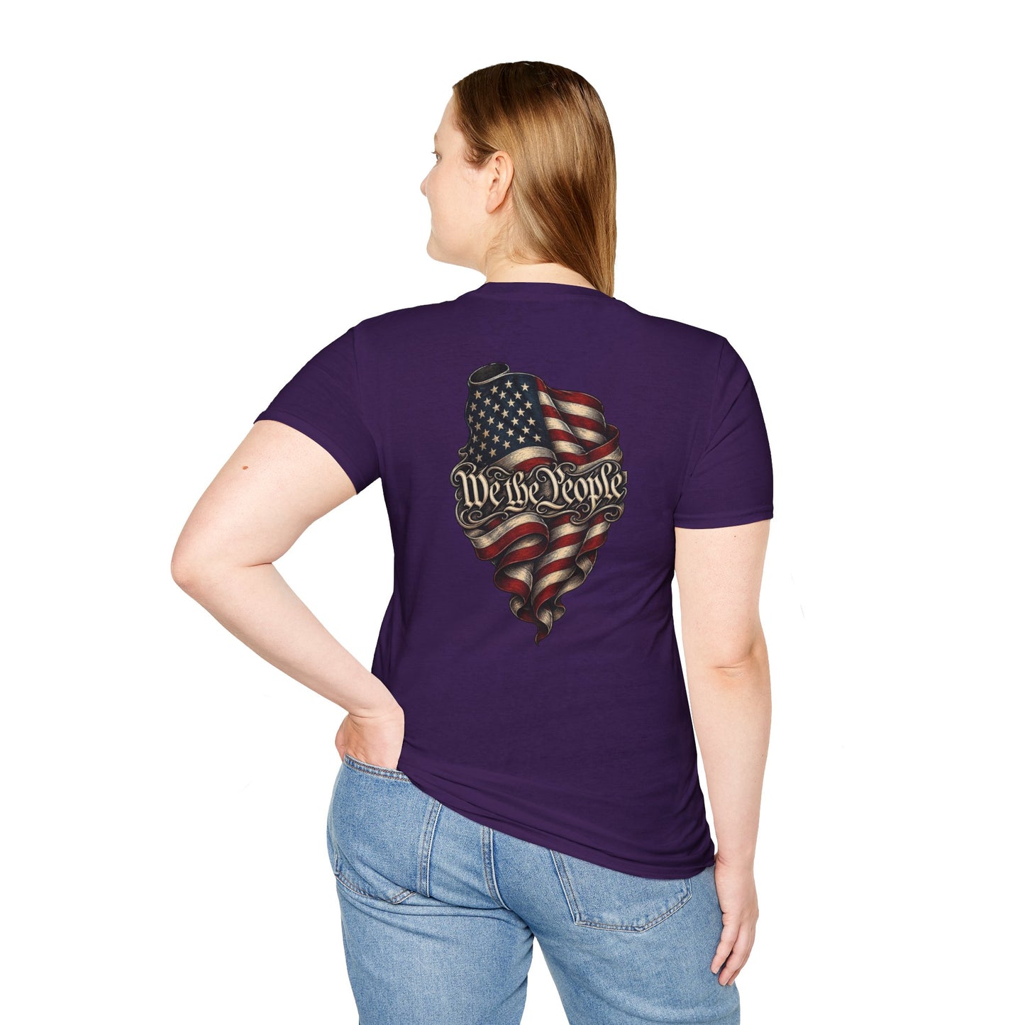 "We The People" Stars13stripeS Embossed T-Shirt
