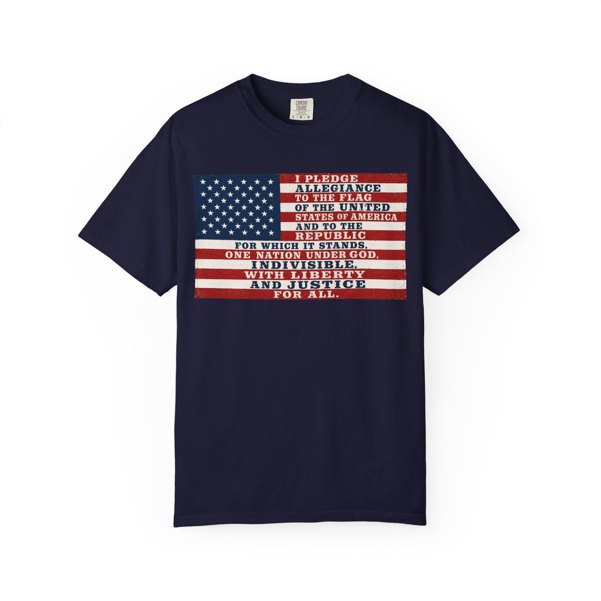 Pledge of Allegiance American Flag T-Shirt