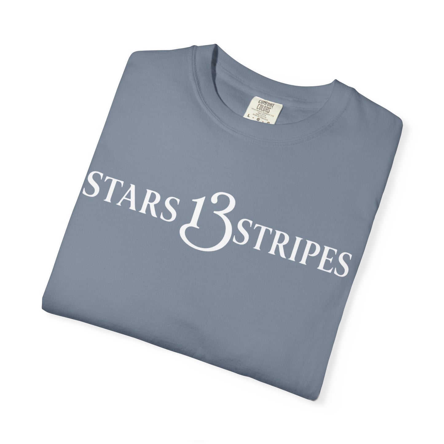 Stars13stripeS T‑Shirt — Vintage Olive Graphic Tee
