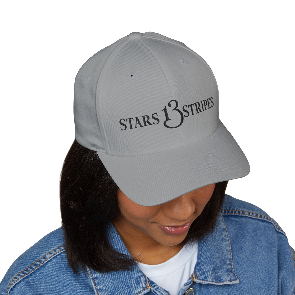 Stars13stripeS Closed-Back Structured Cap (Embroidery)