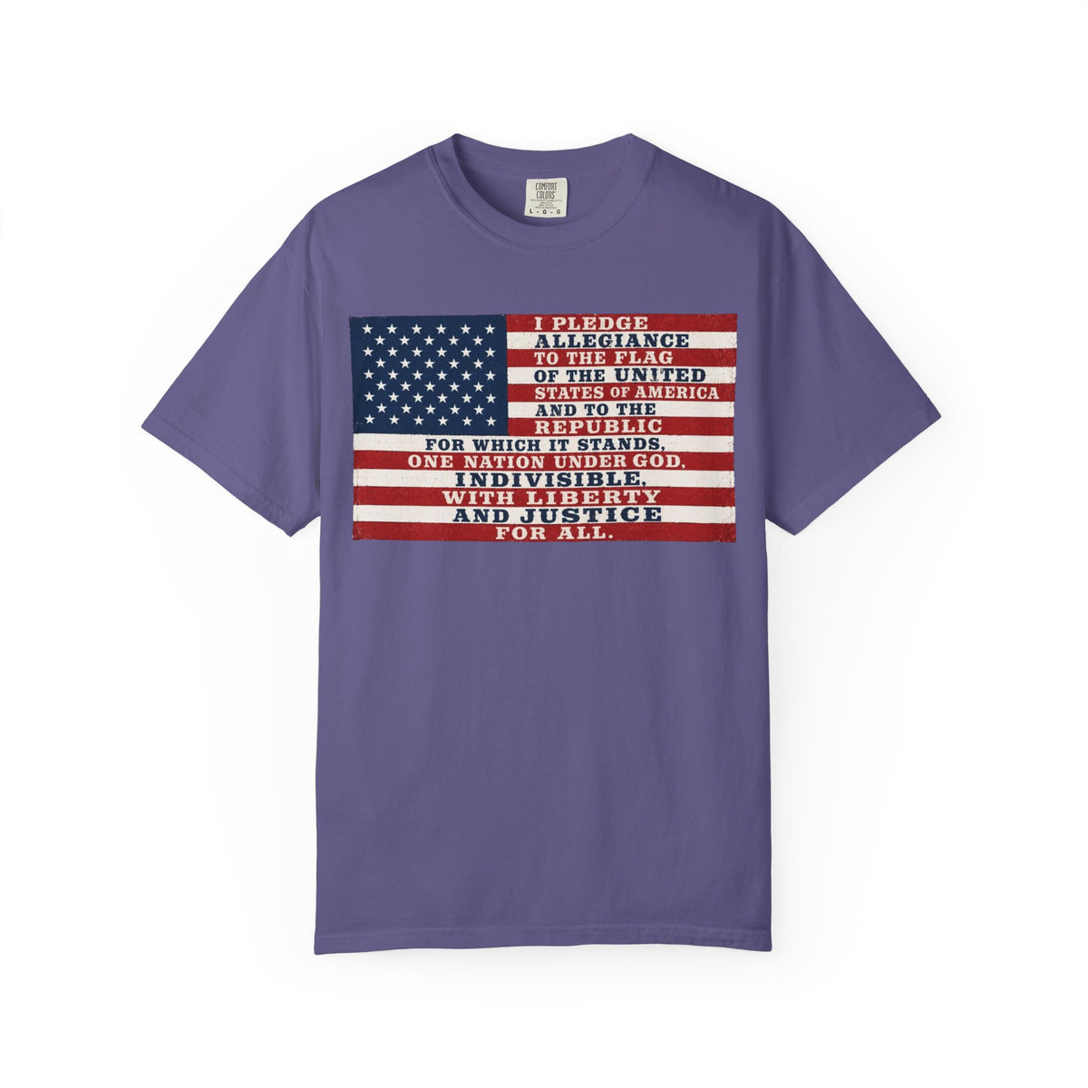 Pledge of Allegiance American Flag T-Shirt