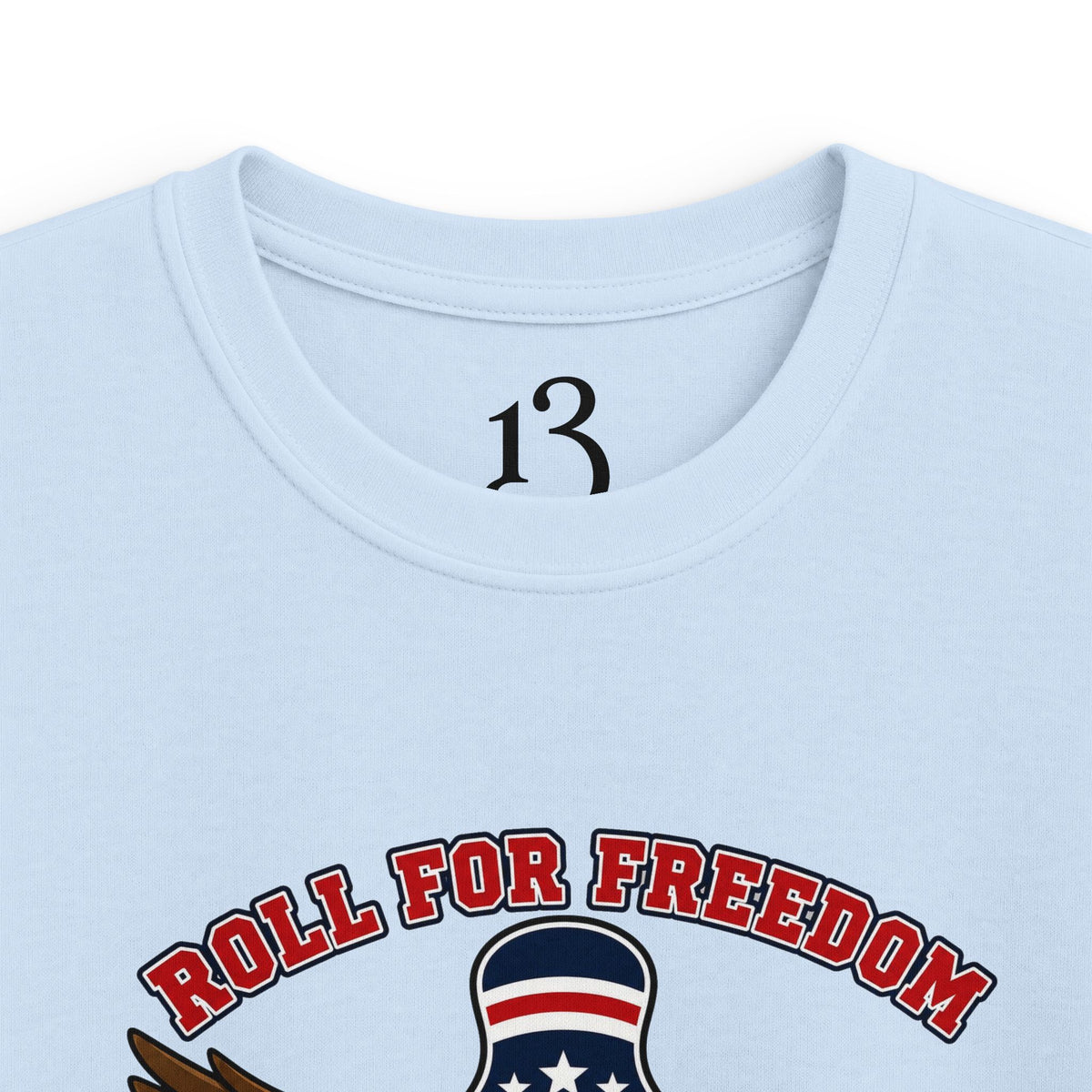 Kids Tee - Bowling Eagle “Roll For Freedom” Patriotic Graphic