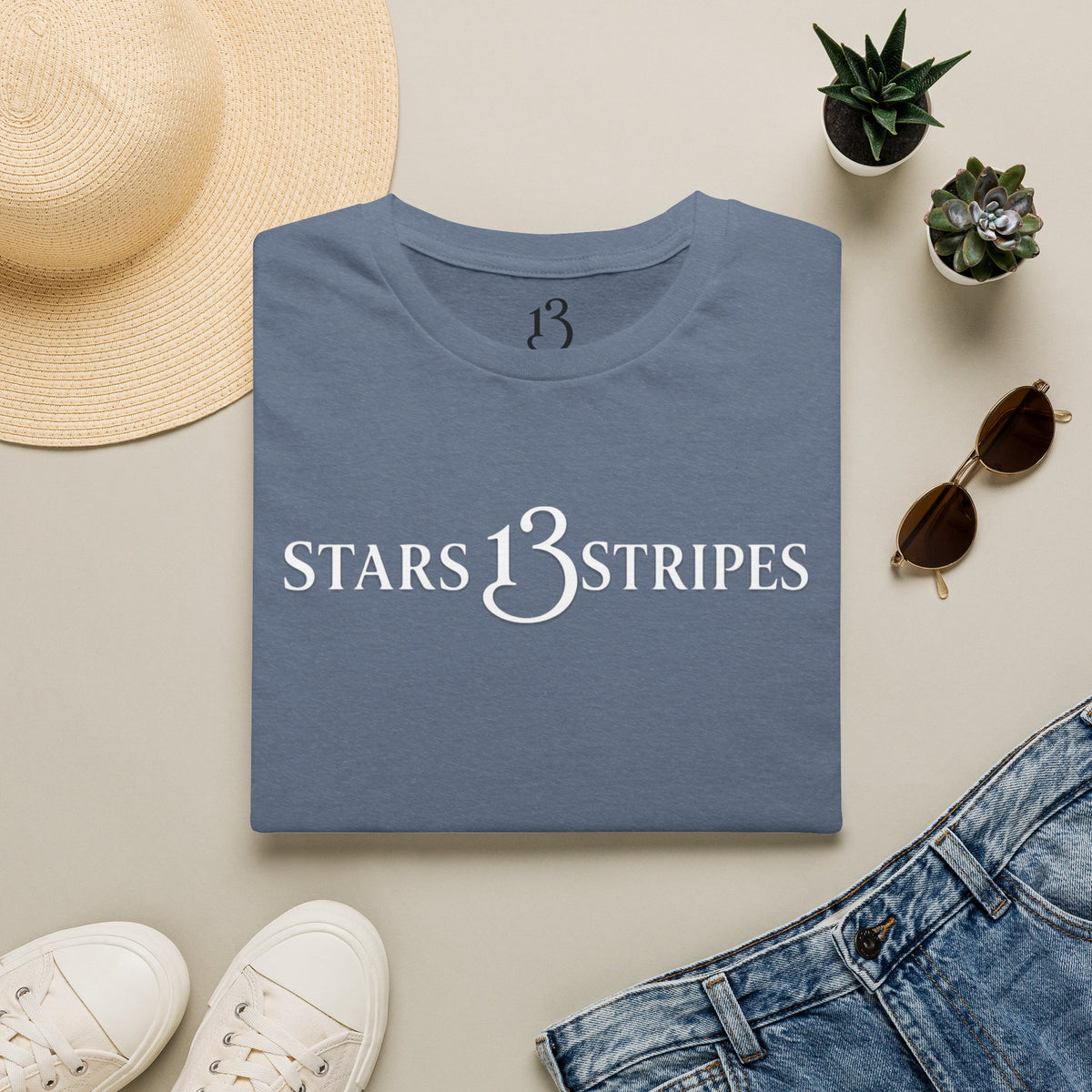Arlington Soldier, Stars13stripeS Embossed T-Shirt