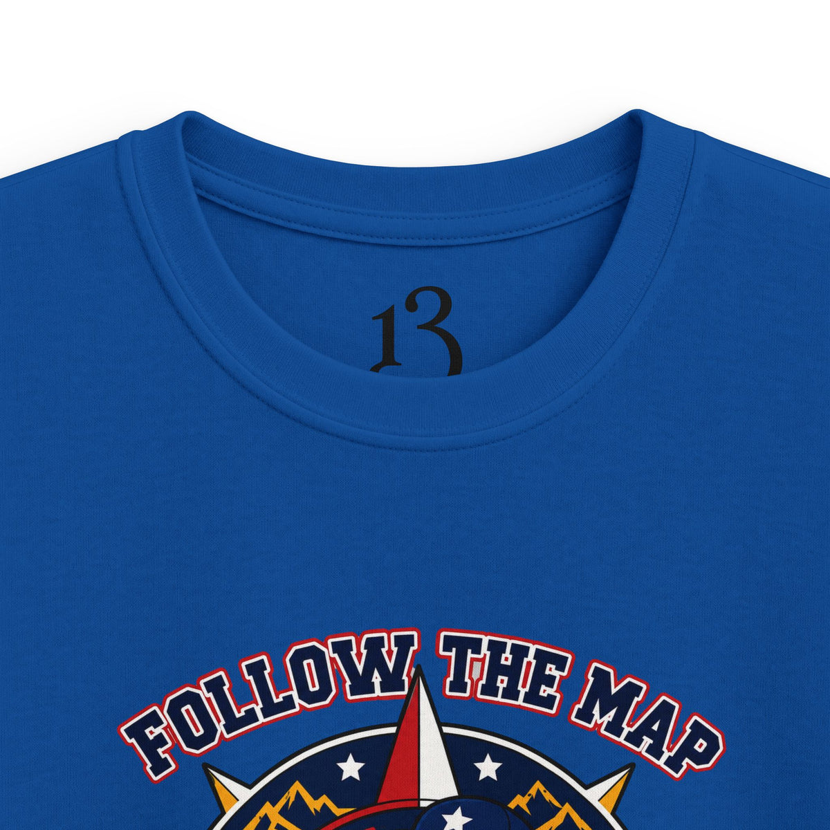 Kids Tee – "Follow the Map, Freedom Awaits" Eagle Adventure Graphic