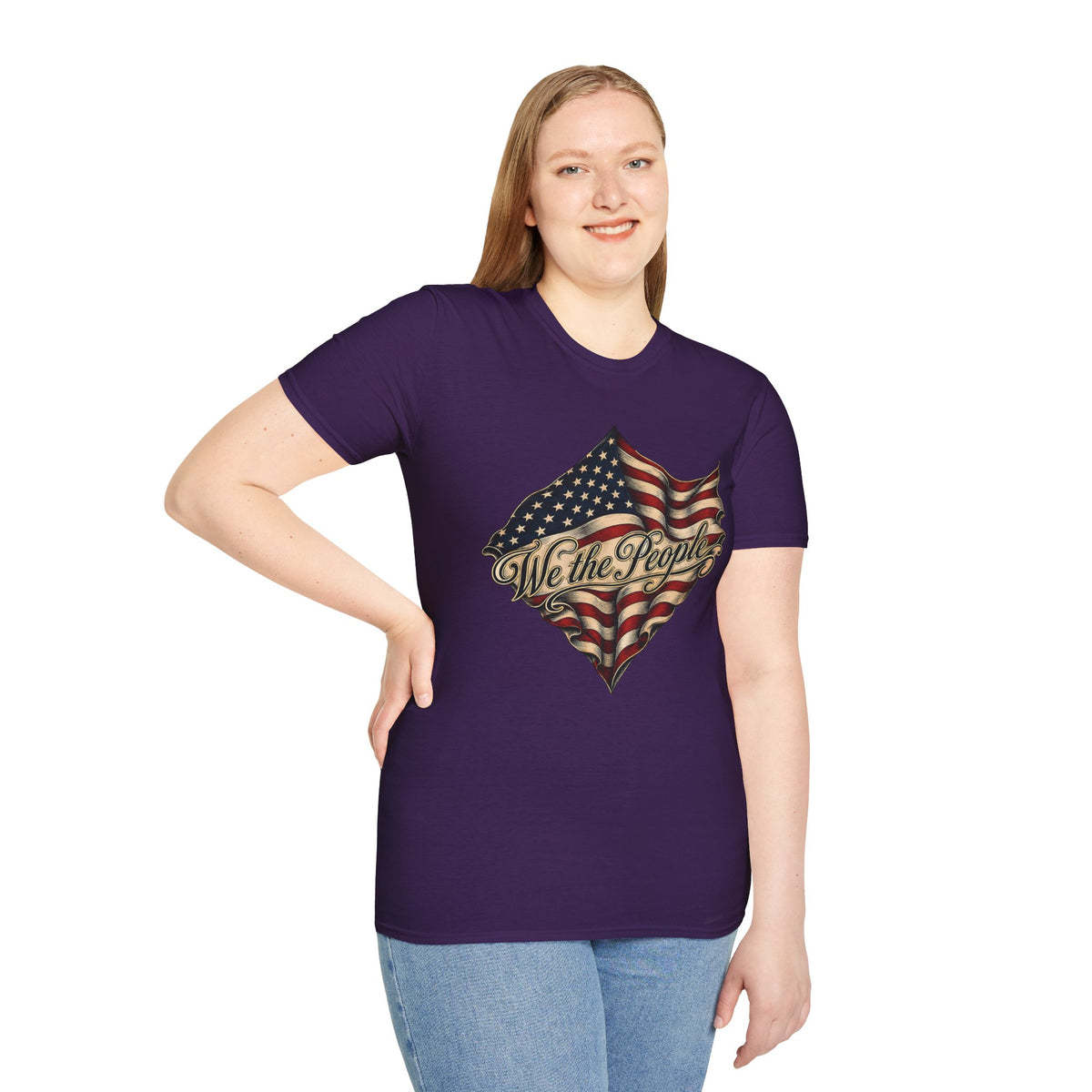 We the People Flag T-Shirt — Vintage American Patriotic Tee