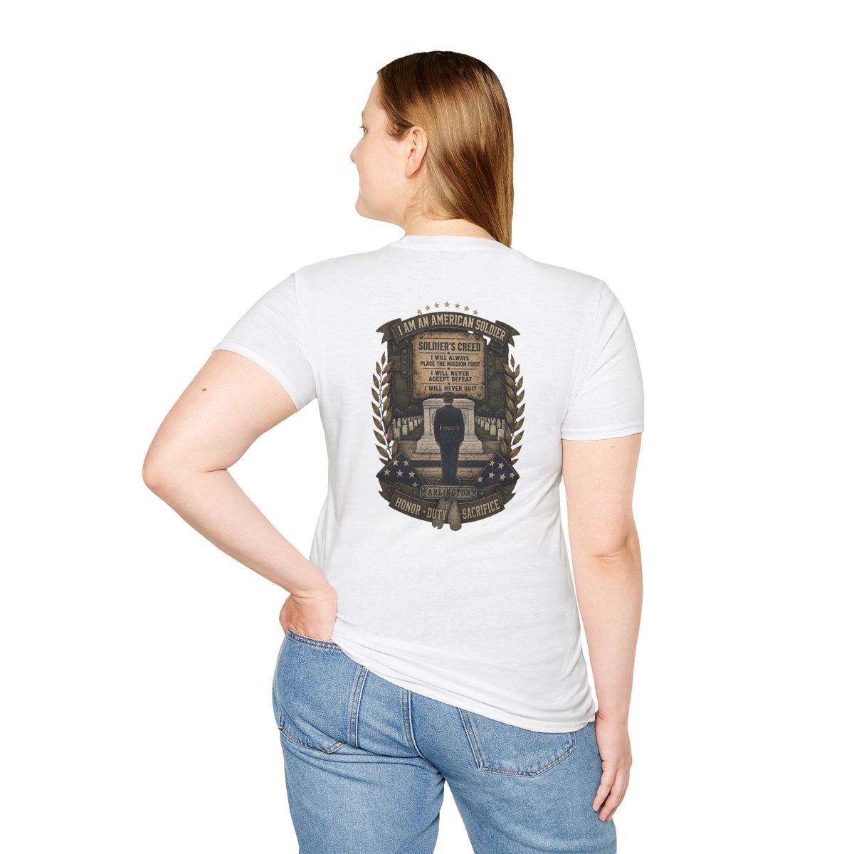 American Soldier Creed T-Shirt — I Am An American Soldier Military Tribute Tee