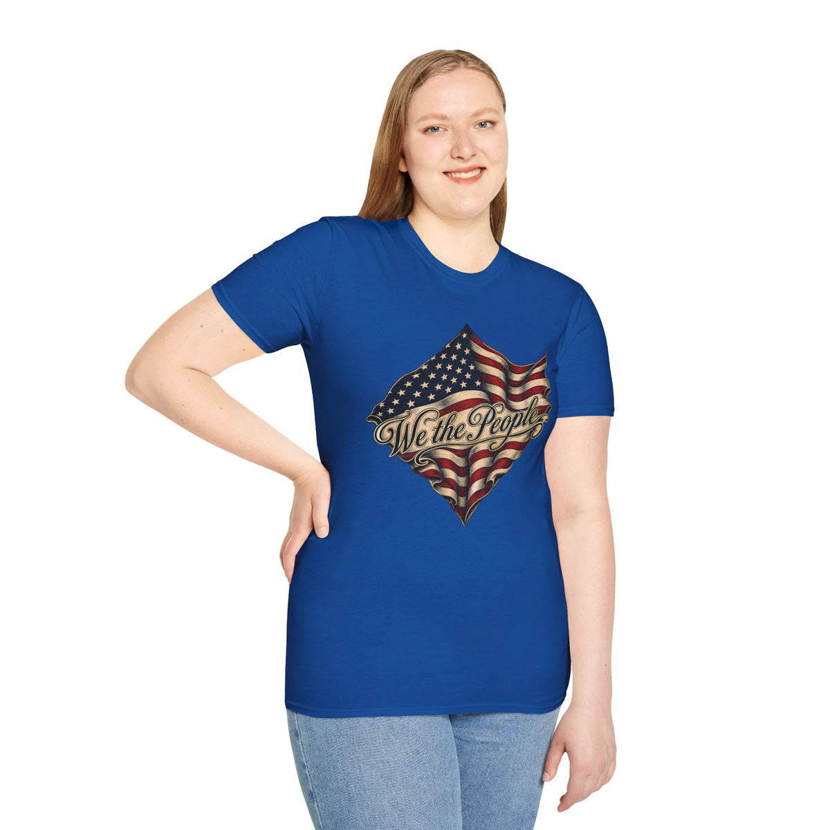 We the People Flag T-Shirt — Vintage American Patriotic Tee