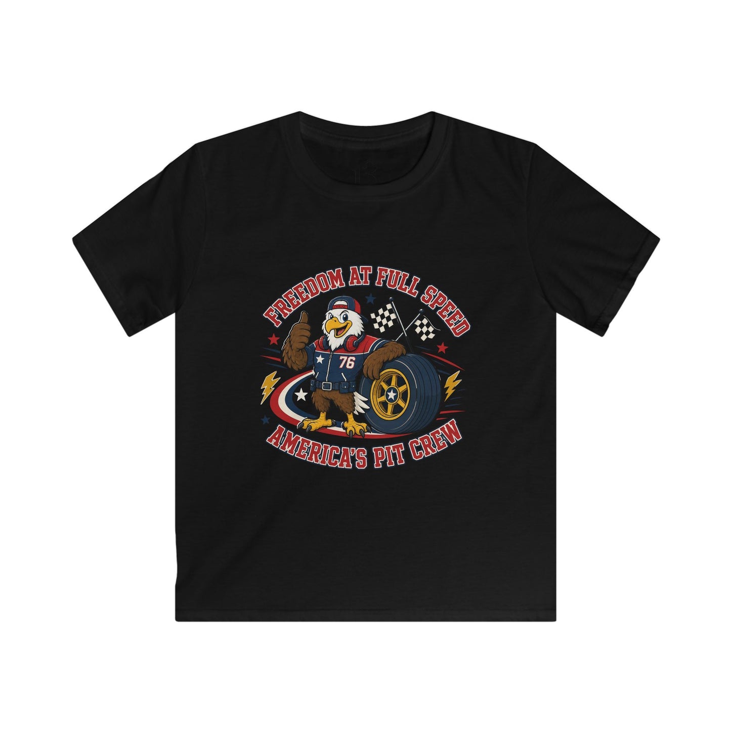 Kids T‑Shirt – 'Champion Pit Crew' Graphic Tee for Boys & Girls