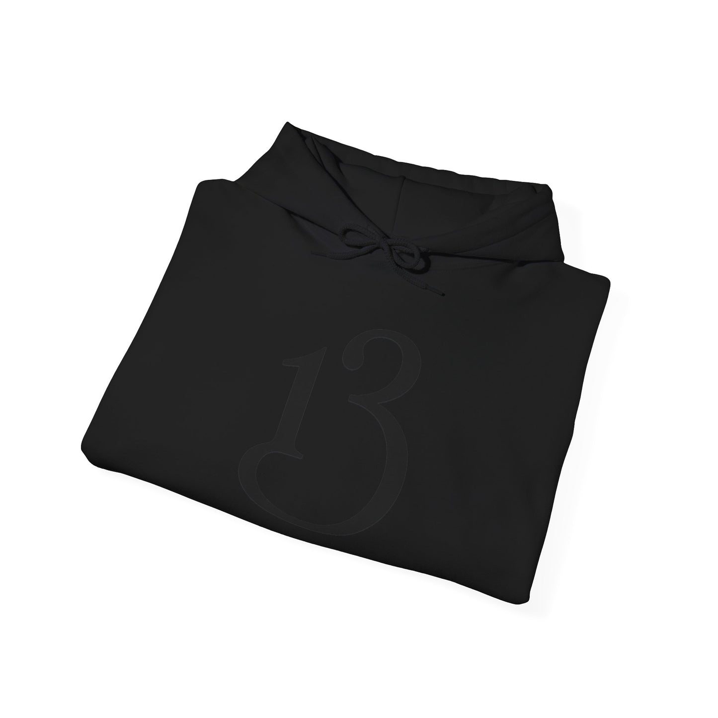 Hoodie — Minimal '13' Graphic Pullover