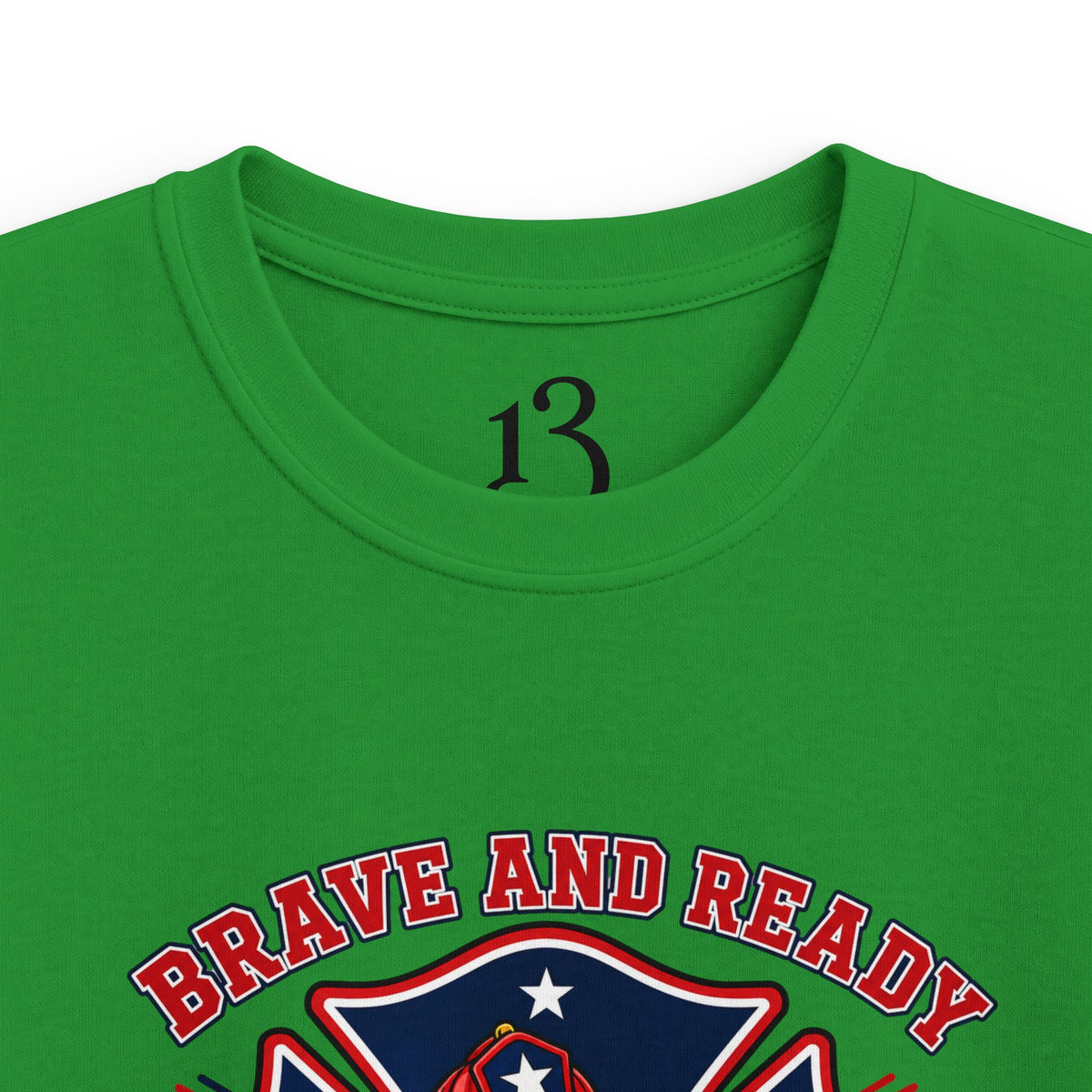 Kids Tee — Brave and Ready Fire Rescue Crew Graphic