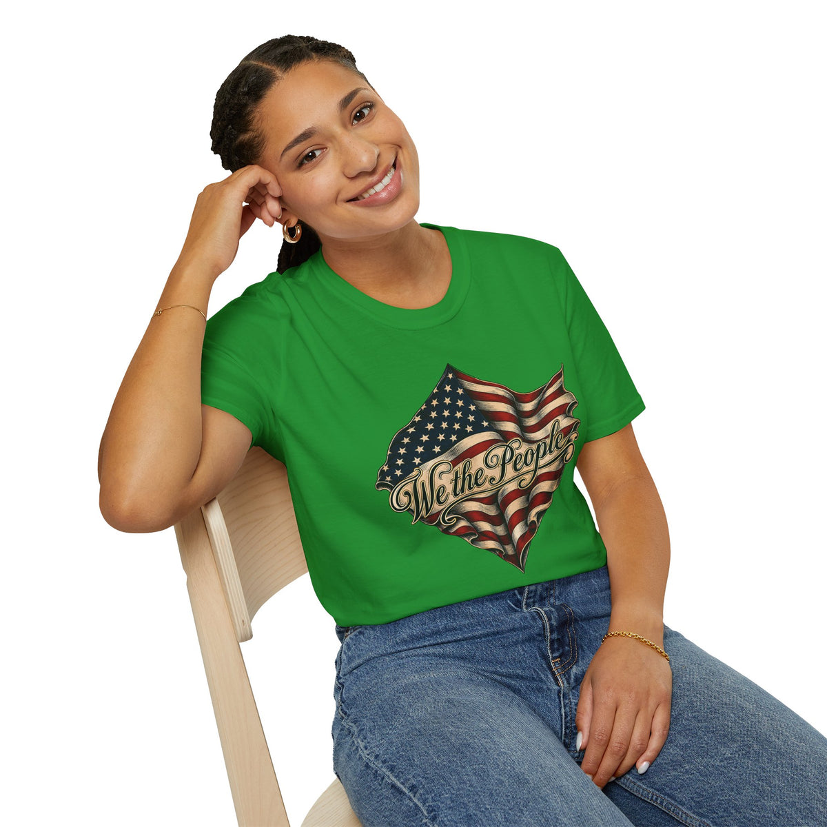 We the People Flag T-Shirt — Vintage American Patriotic Tee