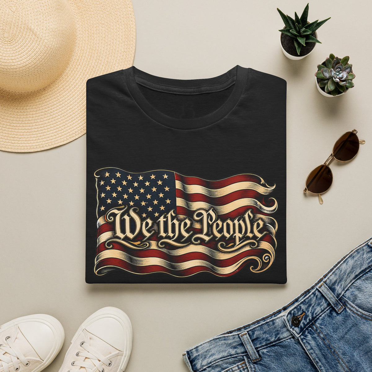 We the People American Flag T‑Shirt