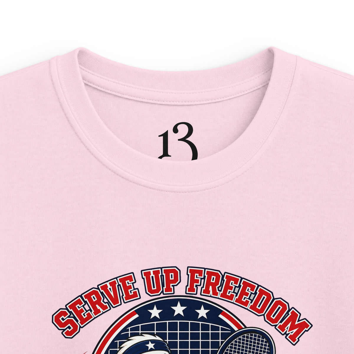 Kids Tee — 'Swing Up Freedom' Tennis Graphic Youth Shirt