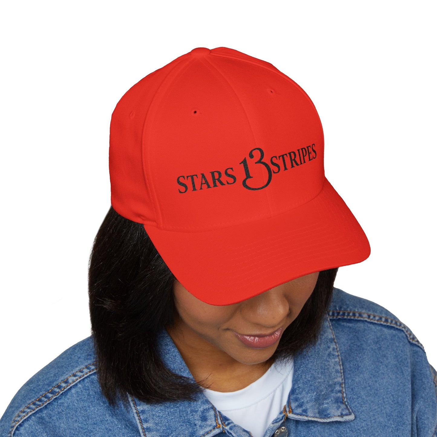 Stars13stripeS Closed-Back Structured Cap (Embroidery)