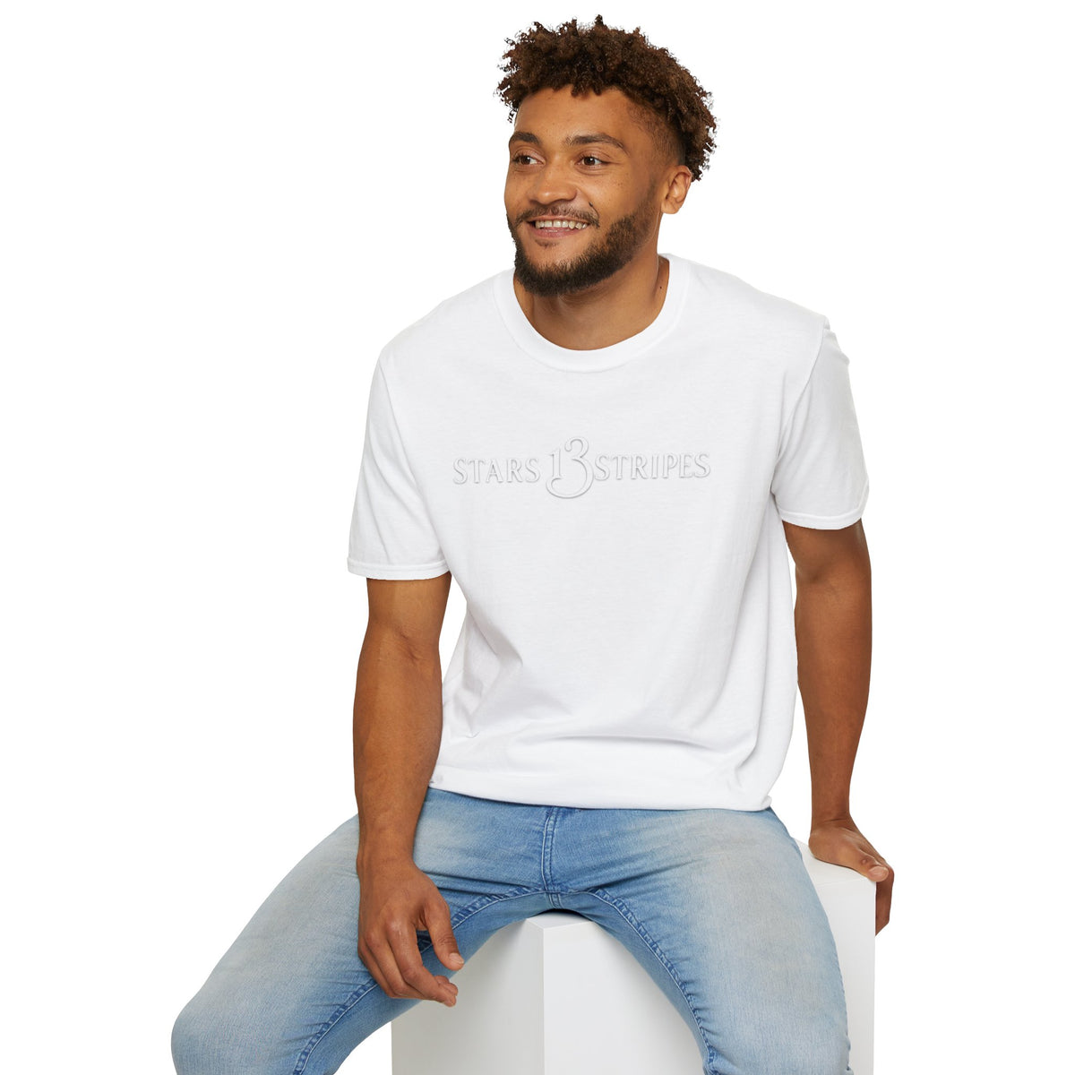 "We The People" Stars13stripeS Embossed T-Shirt