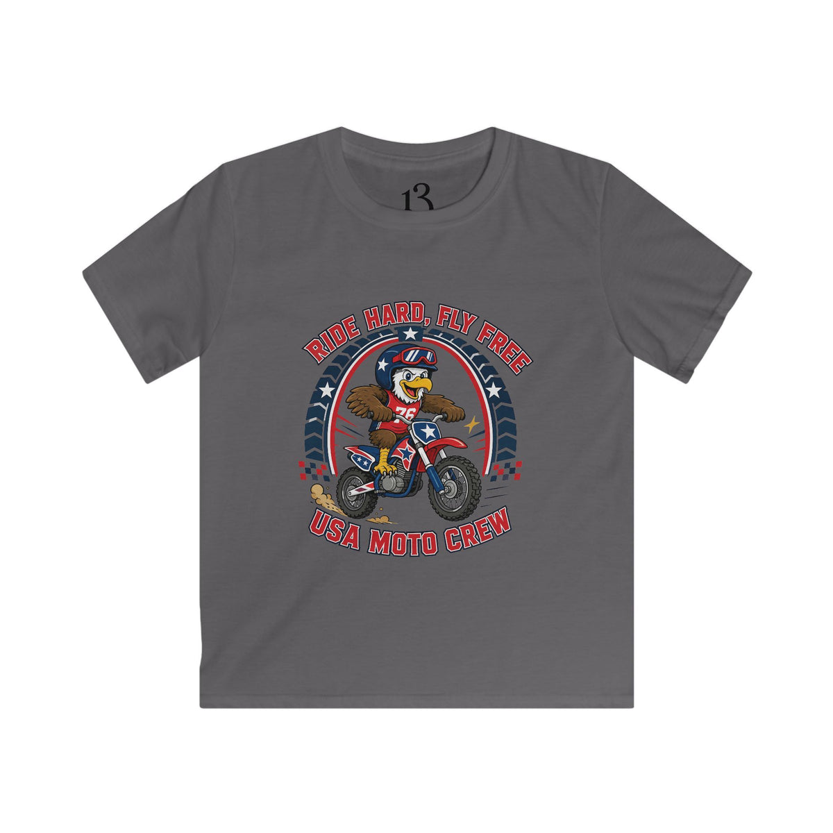 Kids Moto Tee — Born Racer, My Pride Dirt Bike Shirt