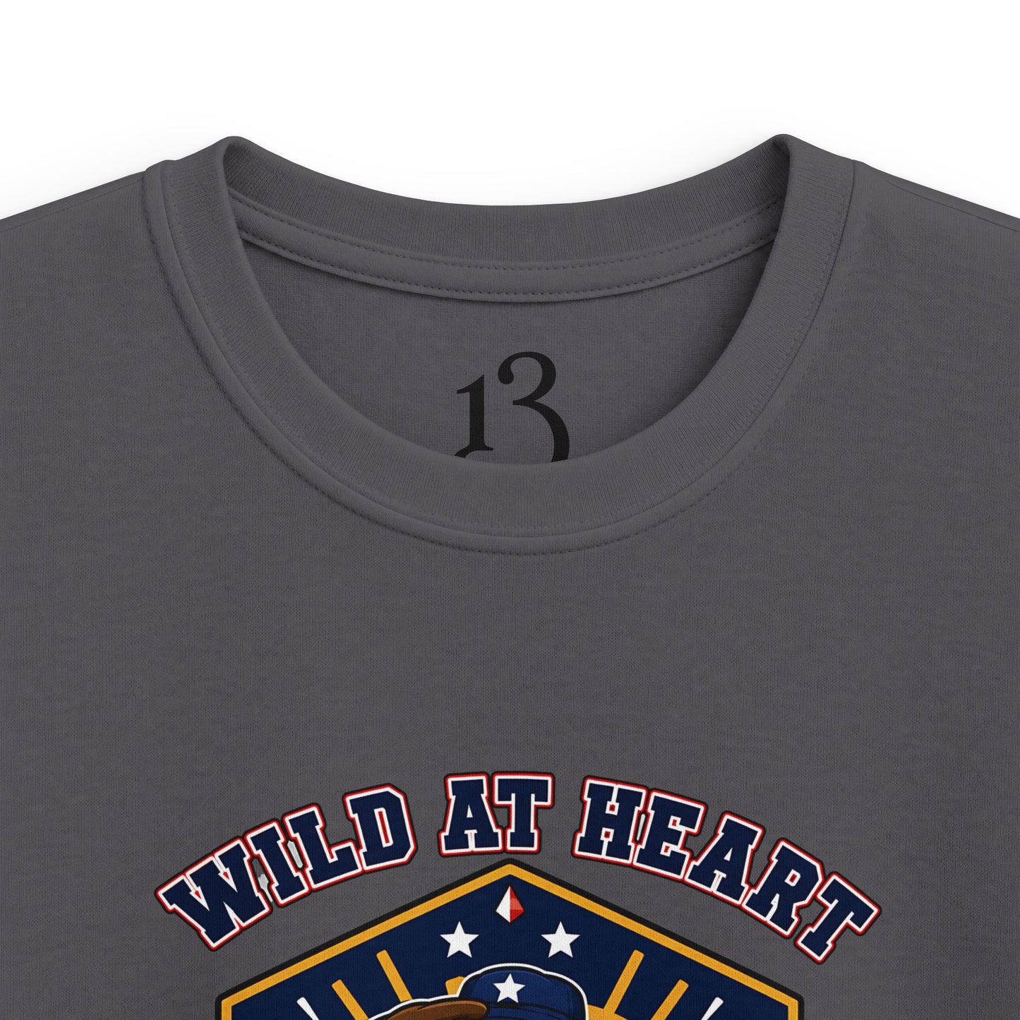 Kids Tee — "Wild at Heart, Ready to Be Free" Adventure Bear Graphic