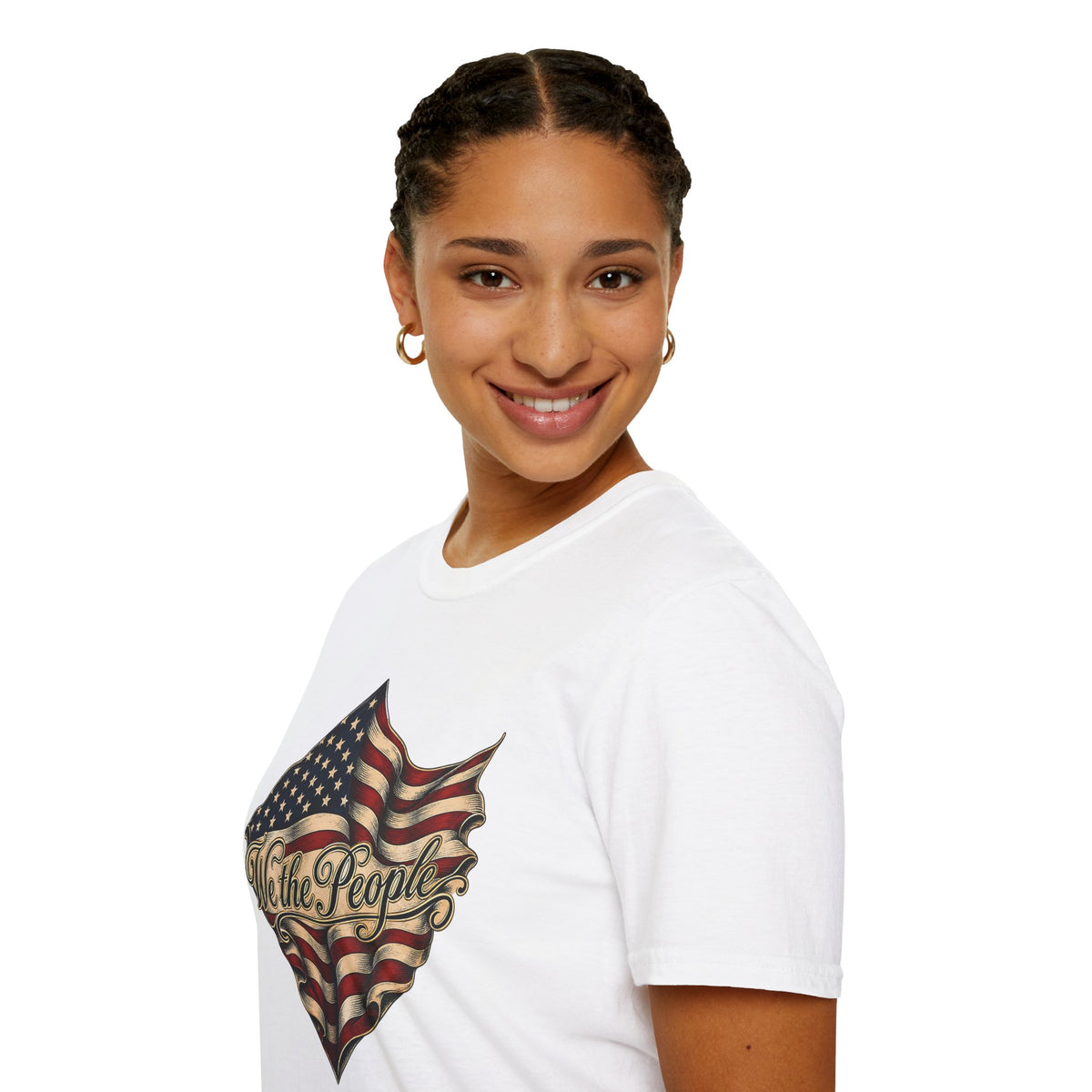 We the People Flag T-Shirt — Vintage American Patriotic Tee