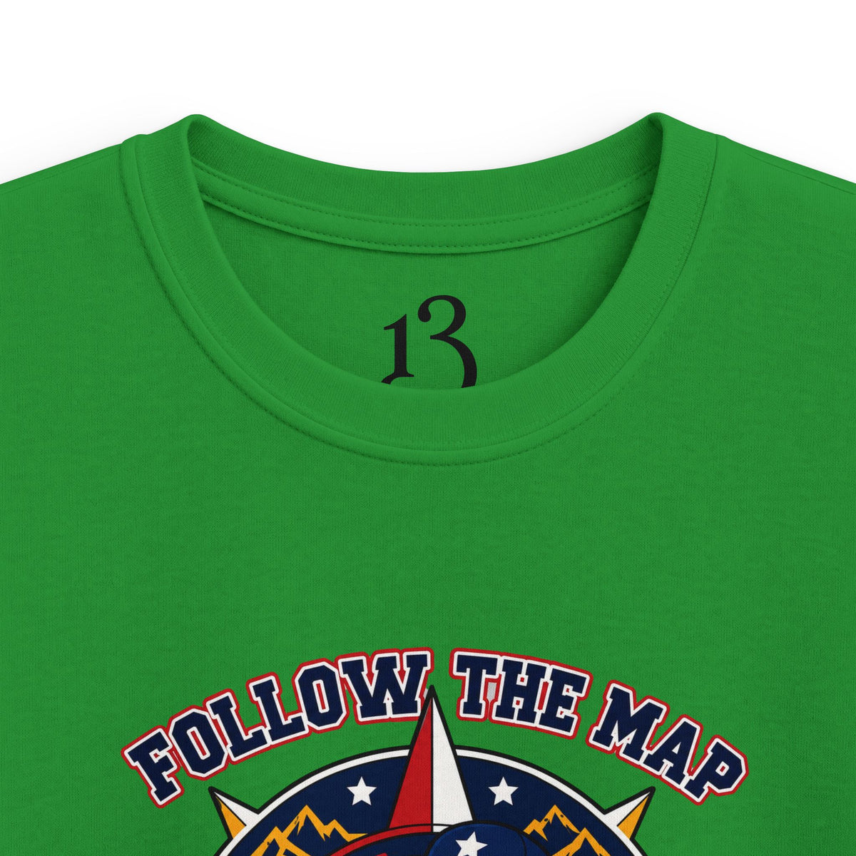 Kids Tee – "Follow the Map, Freedom Awaits" Eagle Adventure Graphic
