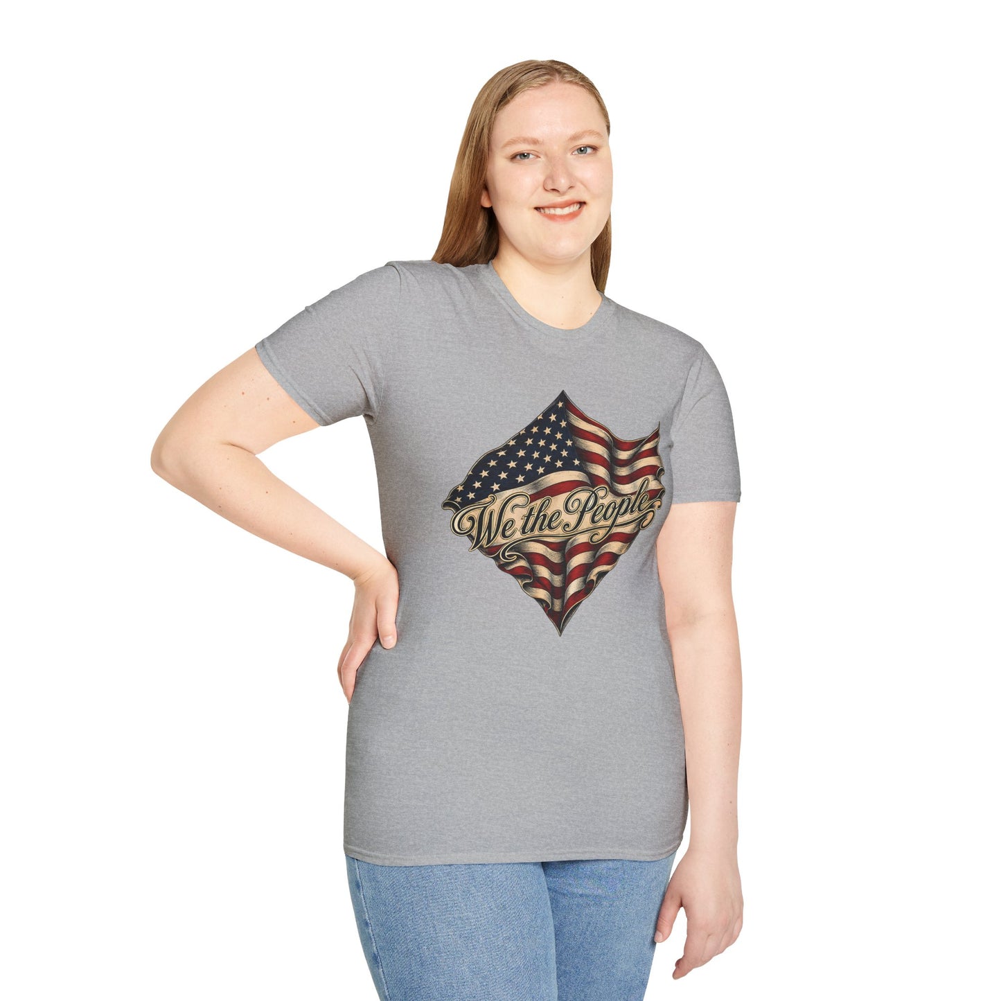 We the People Flag T-Shirt — Vintage American Patriotic Tee