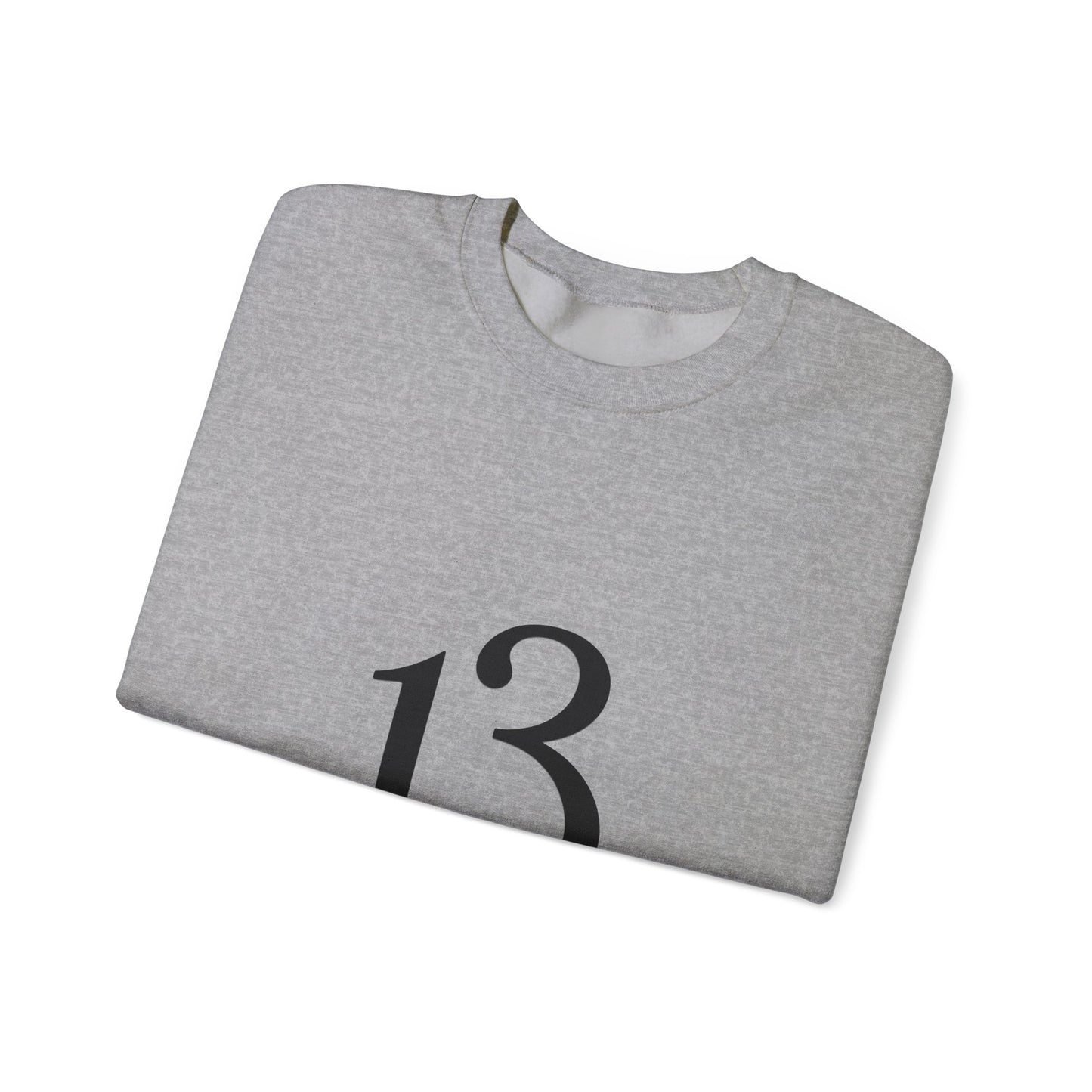 Crewneck Sweatshirt - Minimal '13' Graphic Classic