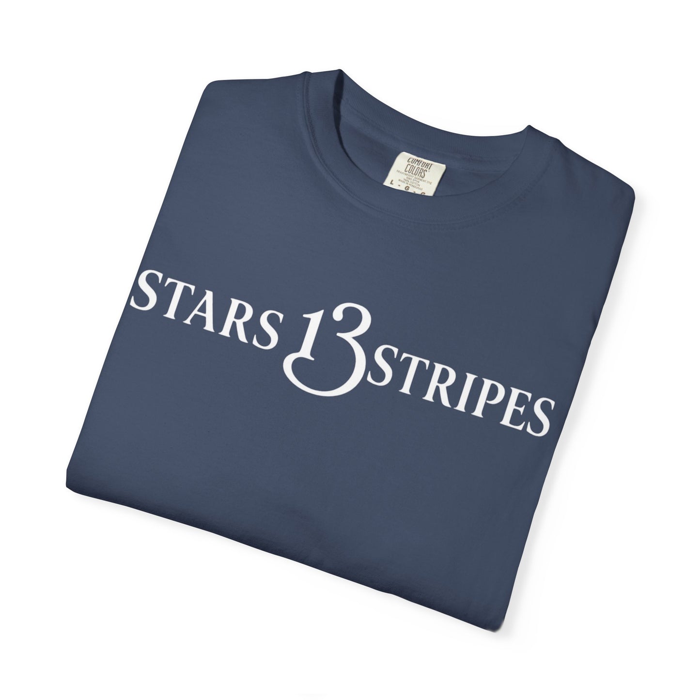 Stars13stripeS T‑Shirt — Vintage Olive Graphic Tee