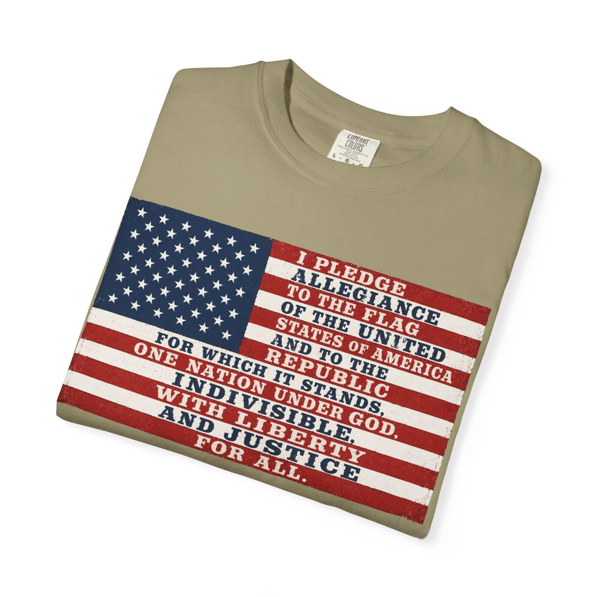 Pledge of Allegiance American Flag T-Shirt