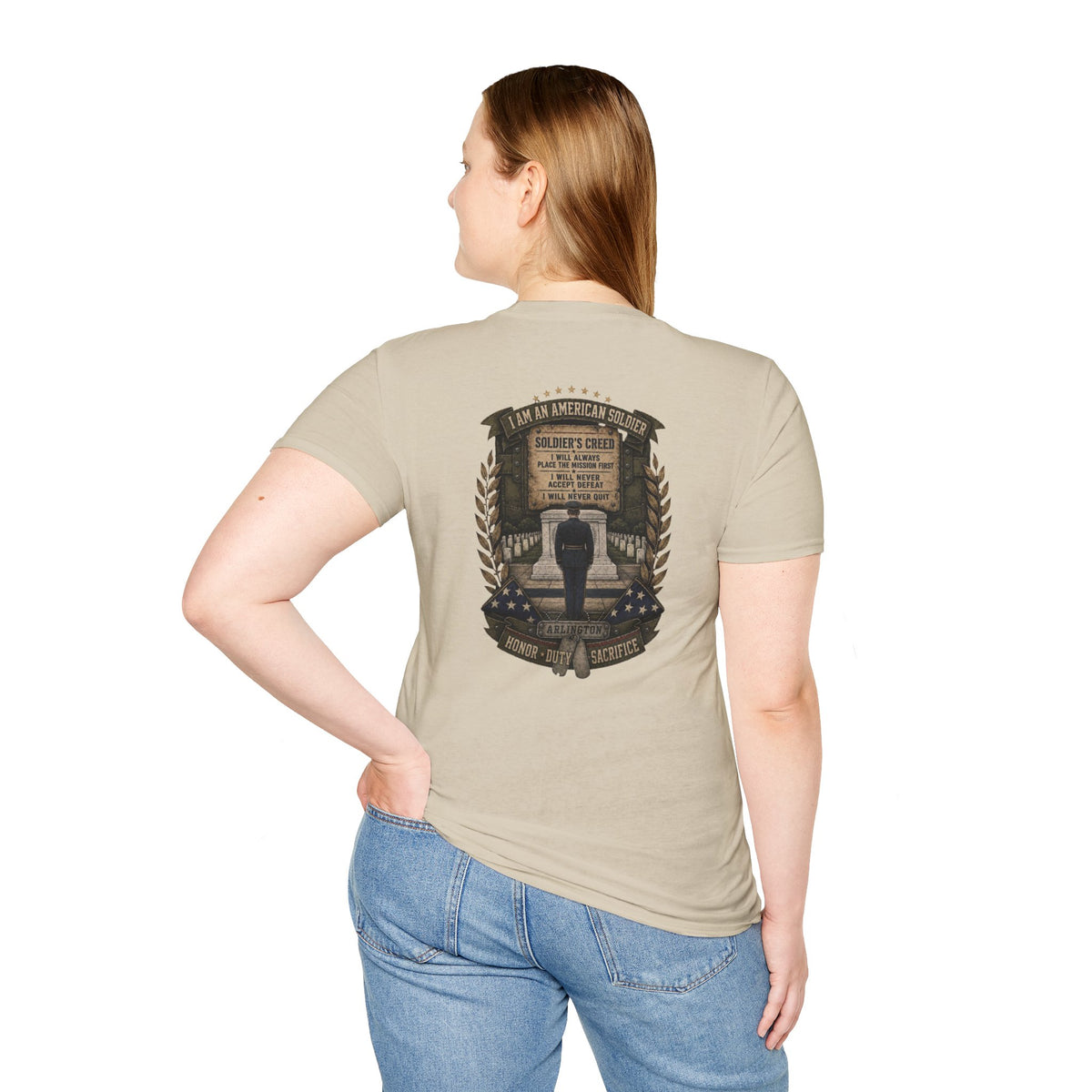 American Soldier Creed T-Shirt — I Am An American Soldier Military Tribute Tee