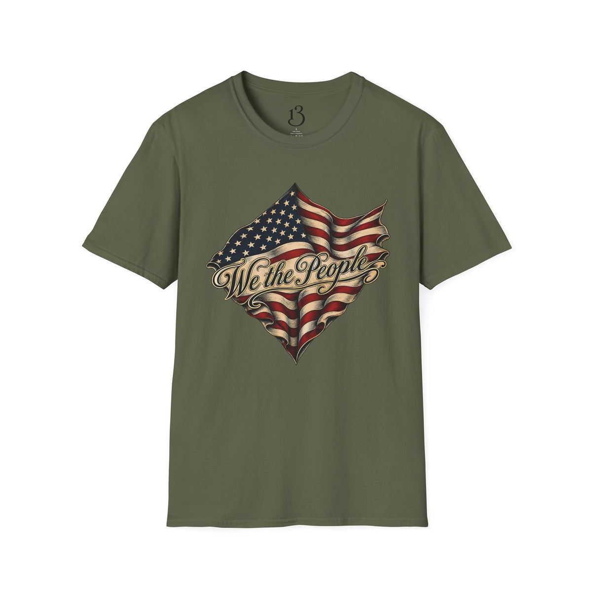 We the People Flag T-Shirt — Vintage American Patriotic Tee