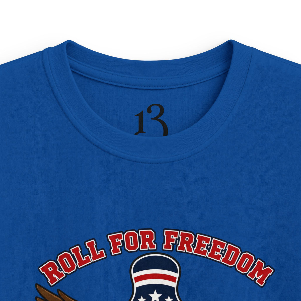 Kids Tee - Bowling Eagle “Roll For Freedom” Patriotic Graphic