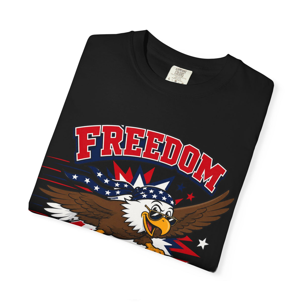 Freedom Flies Fast T-Shirt — Patriotic Eagle Graphic Tee