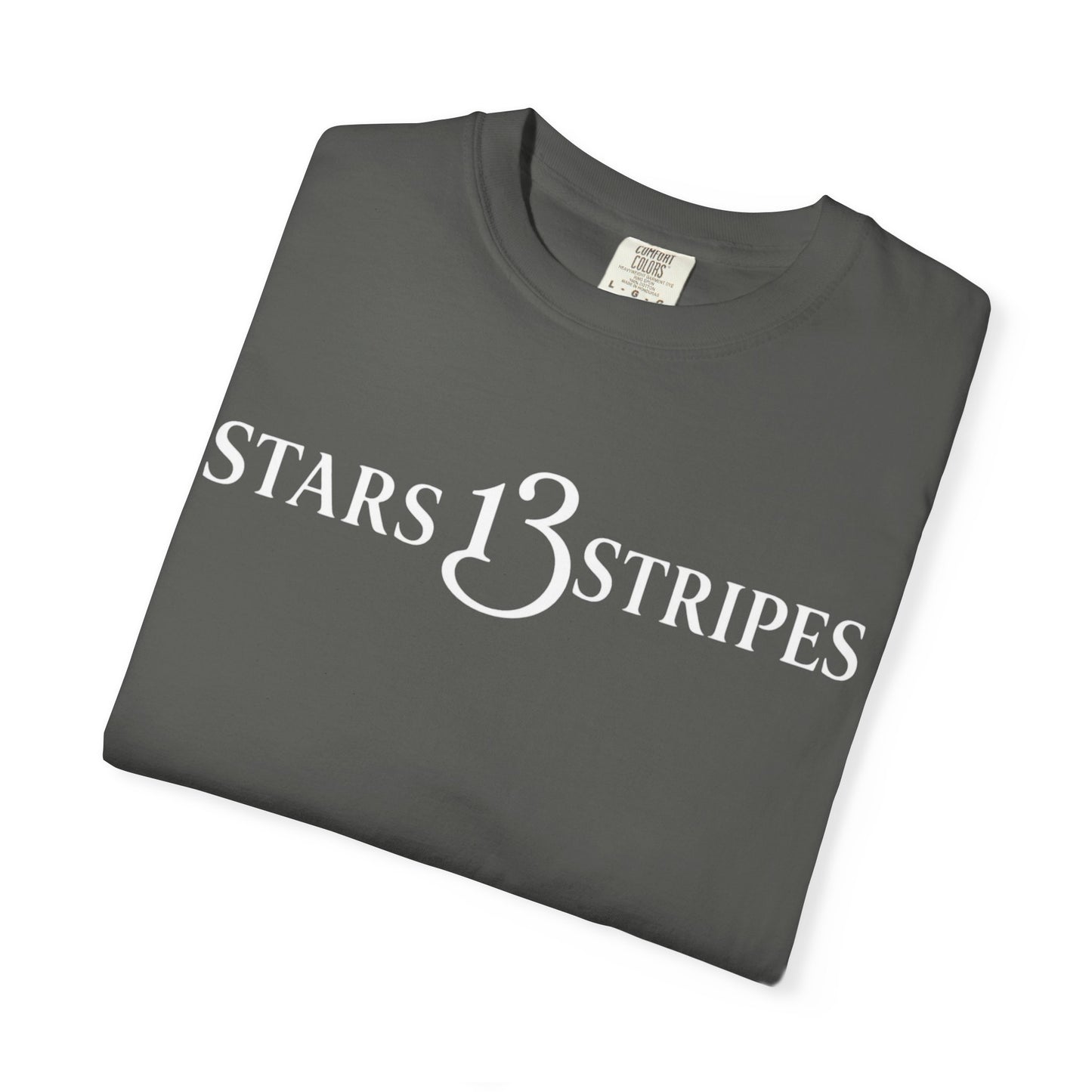 Stars13stripeS T‑Shirt — Vintage Olive Graphic Tee