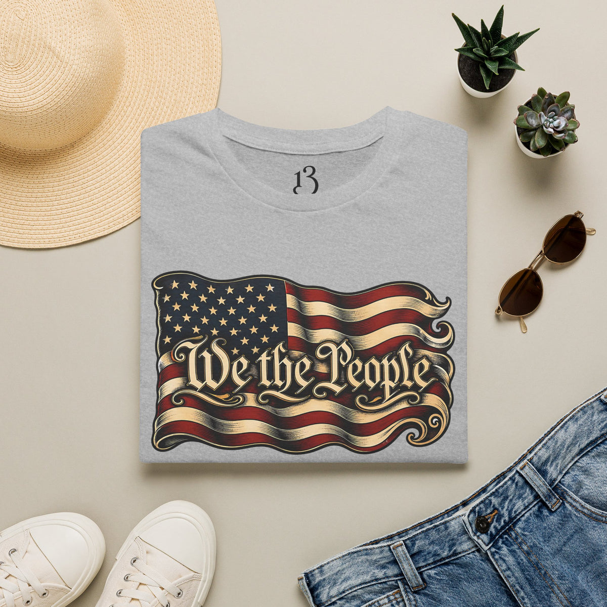We the People American Flag T‑Shirt