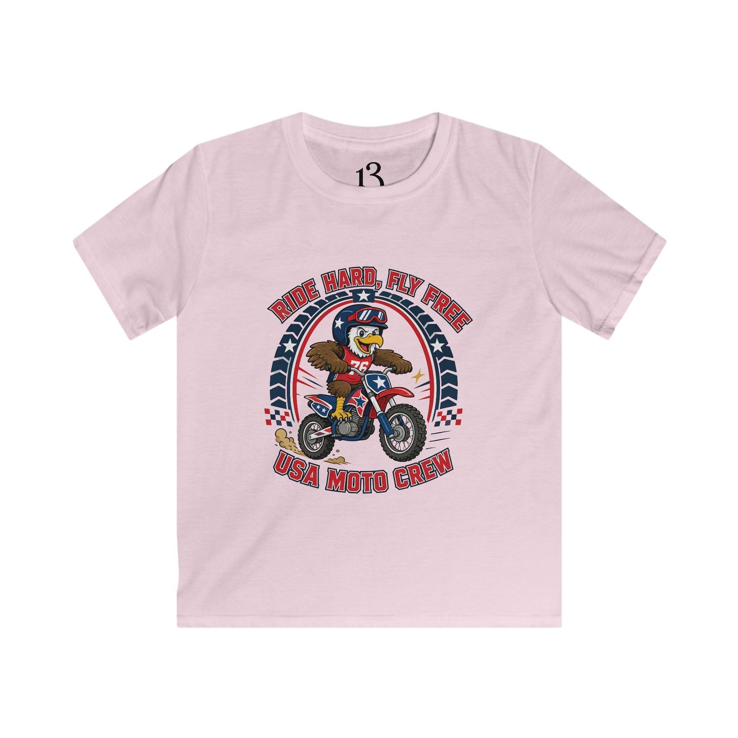 Kids Moto Tee — Born Racer, My Pride Dirt Bike Shirt
