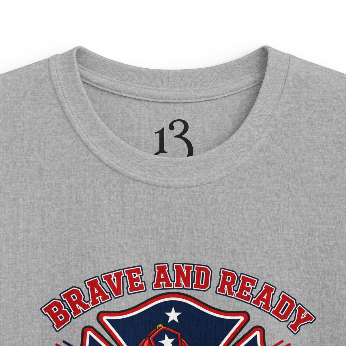 Kids Tee — Brave and Ready Fire Rescue Crew Graphic