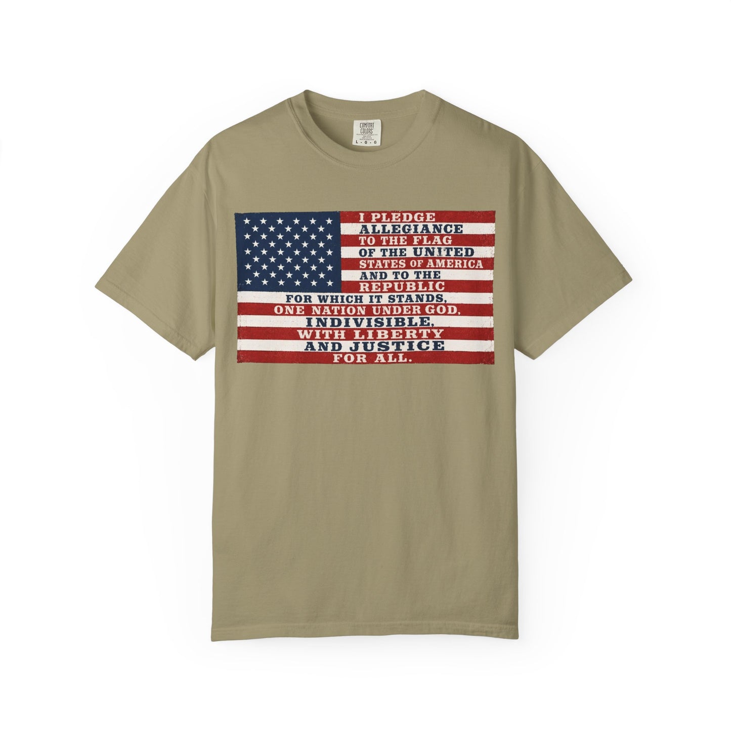 Pledge of Allegiance American Flag T-Shirt