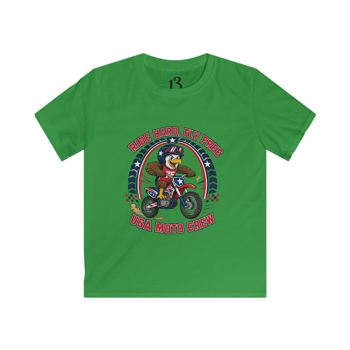 Kids Moto Tee — Born Racer, My Pride Dirt Bike Shirt