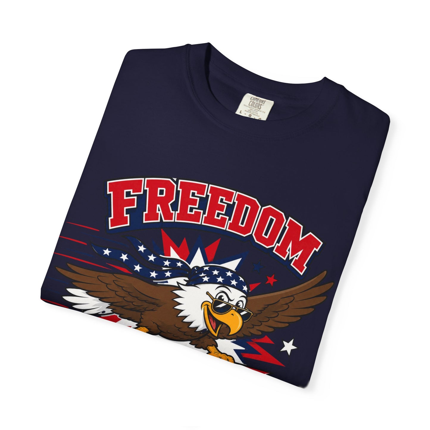 Freedom Flies Fast T-Shirt — Patriotic Eagle Graphic Tee
