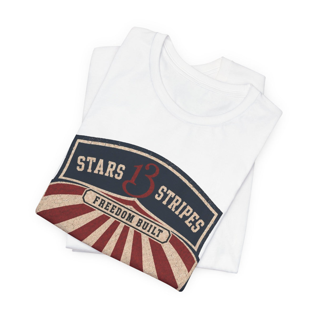 Stars13stripeS Shield T‑Shirt — Freedom Built USA Heritage Tee
