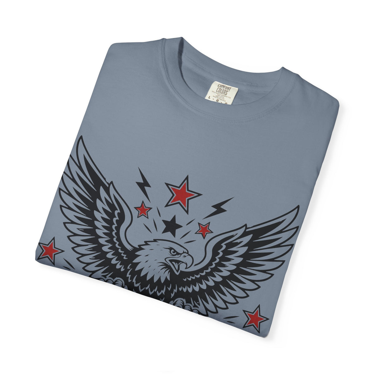 Liberty Never Fades Eagle T-Shirt — Patriotic 1776 Shield Tee