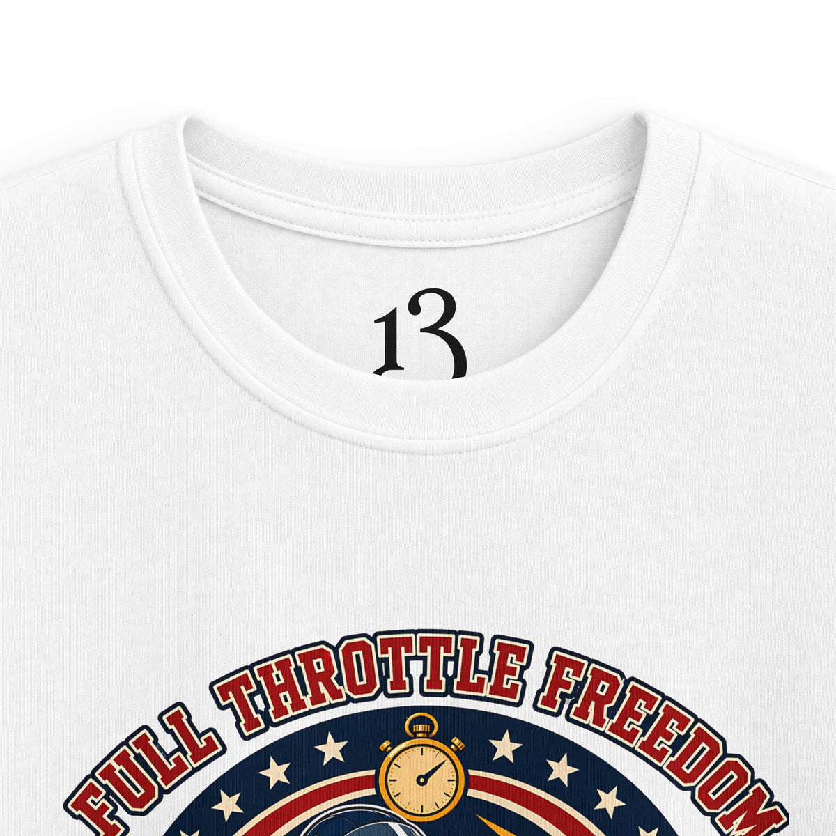 Kids Tee — 'Full Throttle Freedom' Go-Kart Racing Shirt