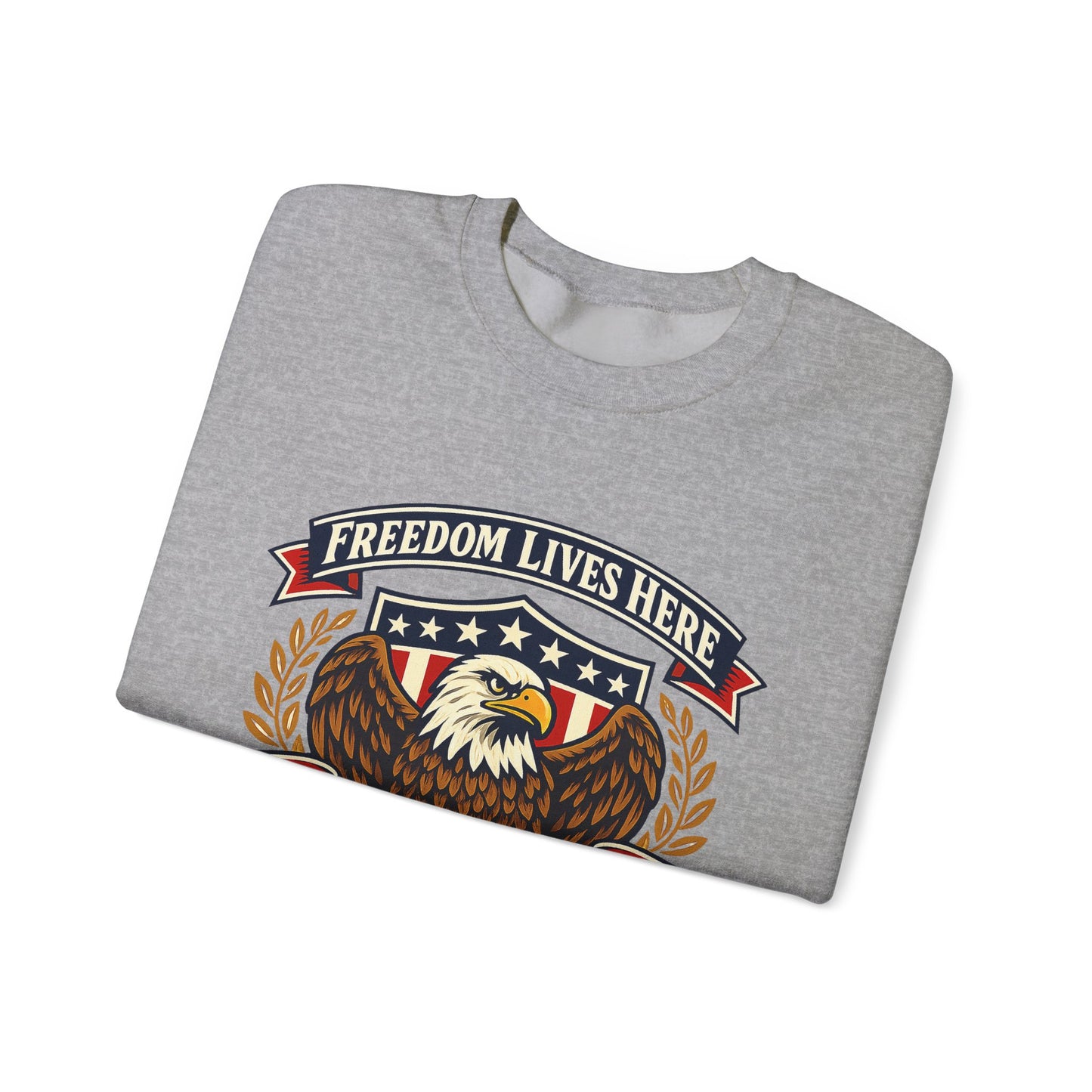 Freedom Lives Here Eagle Crewneck Sweatshirt