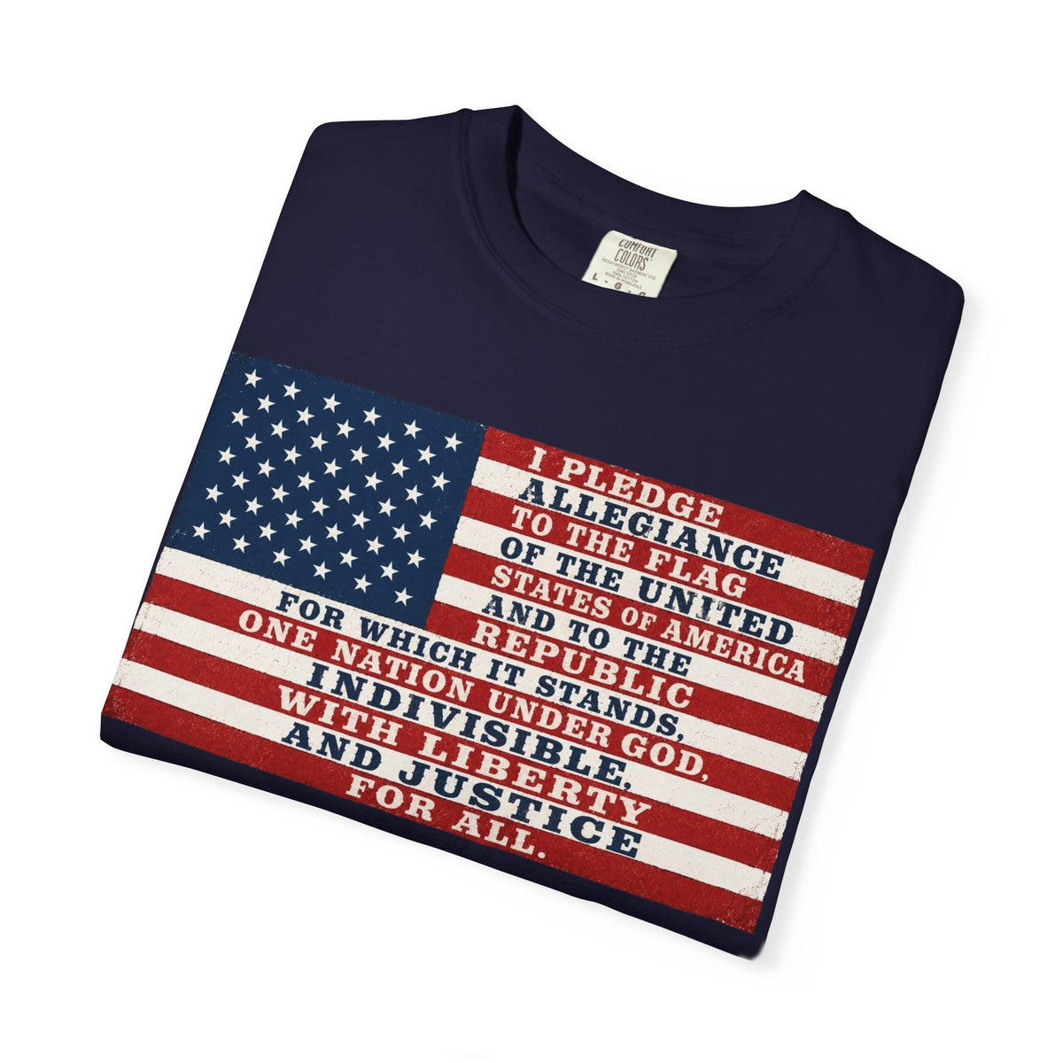 Pledge of Allegiance American Flag T-Shirt