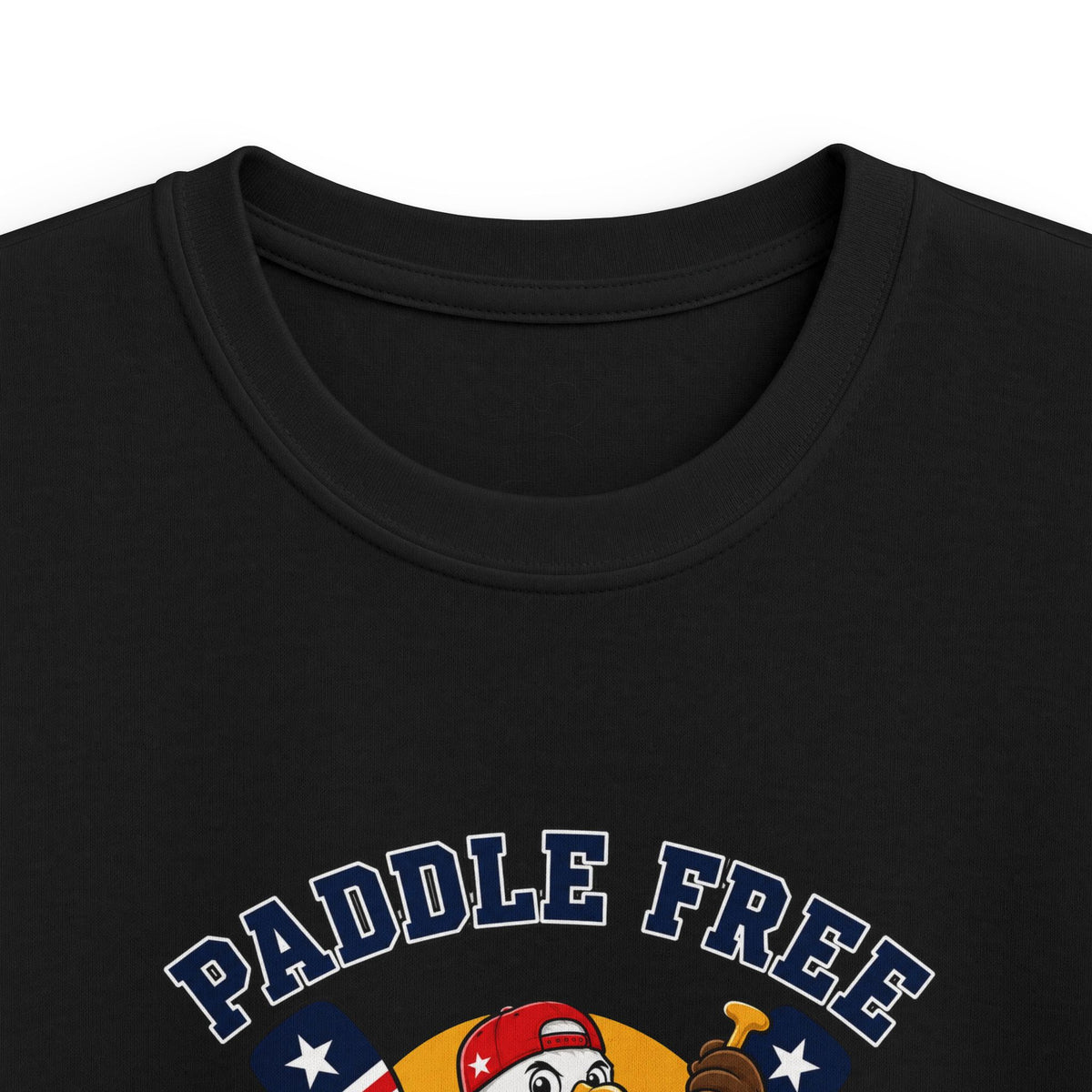 Paddle Kids Tee — "Paddle Free" USA Lake Crew Shirt